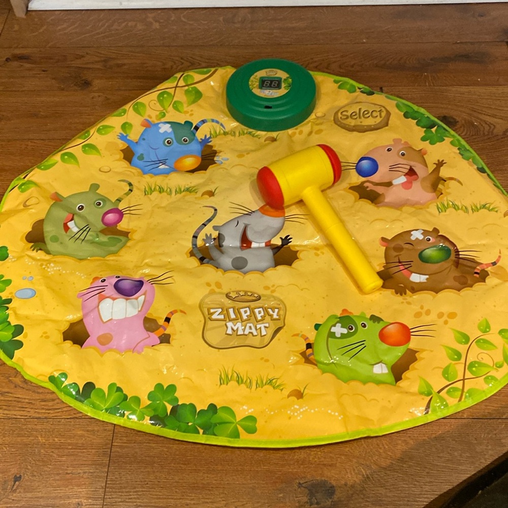Whack a mole, Zippy Mat Hi Moles Playset, toddlers and children
